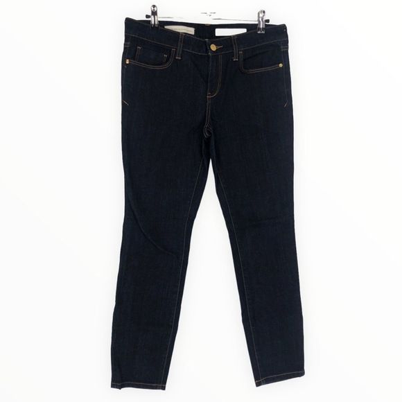 Pilcro & the Letterpress Anthro The Stet Dark Denim Jeans Mid Rise Ankle size 28 - Picture 1 of 13